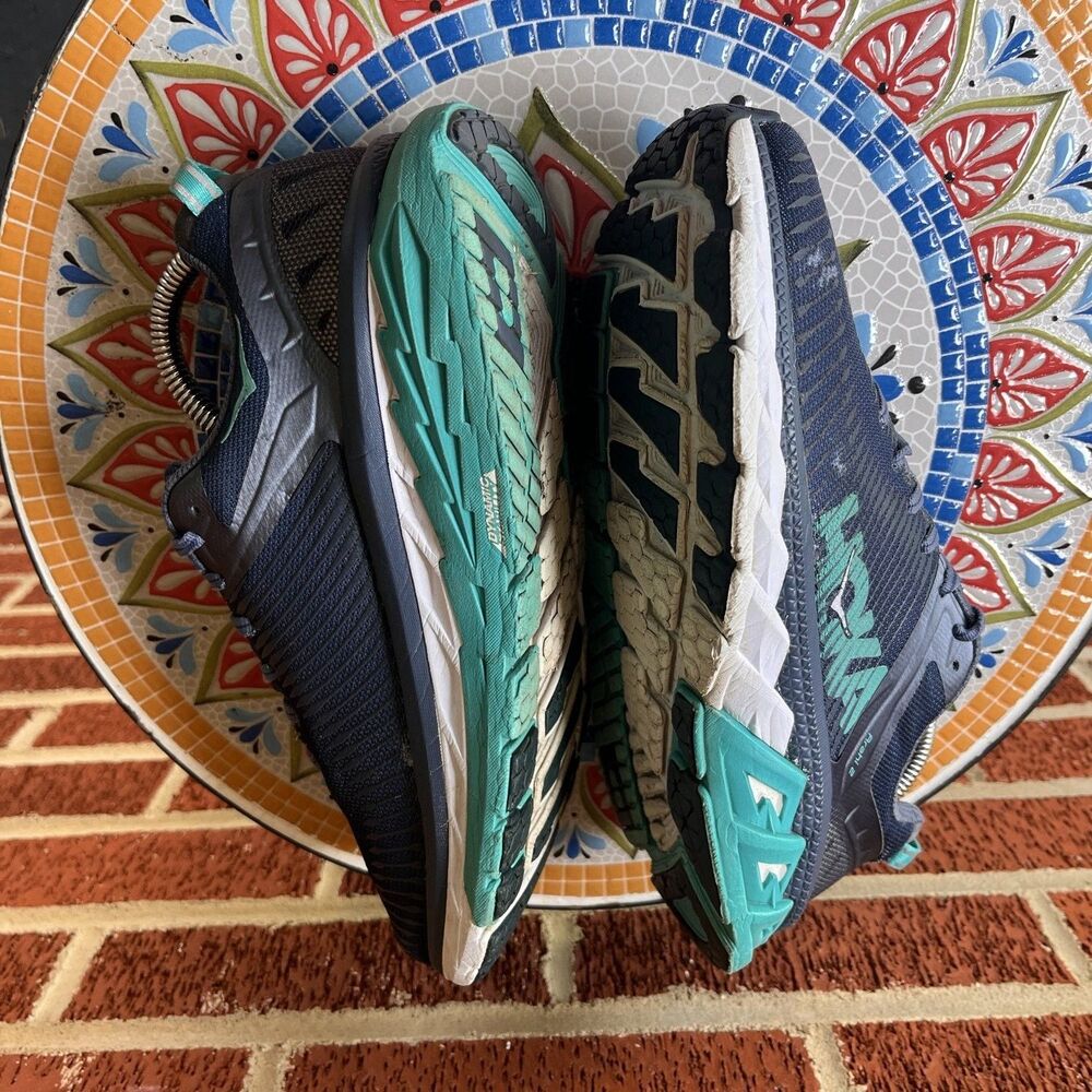Hoka One One Arahi 2 Womens 8 Blue Teal Running Sneakers 1019276 PVIN - Picture 6 of 10